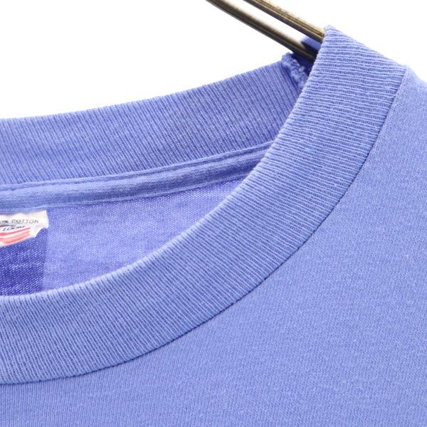 FRUIT OF THE LOOM フルーツオブザルーム 90s オールド USA製 半袖 Tシャツ L ブルー系 メンズ