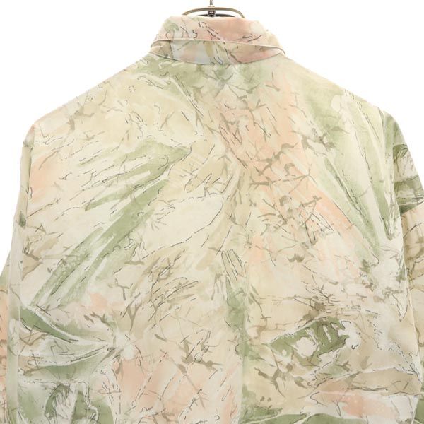 Touche 総柄 5分袖 シャツ ベージュ系 レディース