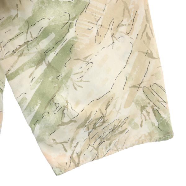 Touche 総柄 5分袖 シャツ ベージュ系 レディース