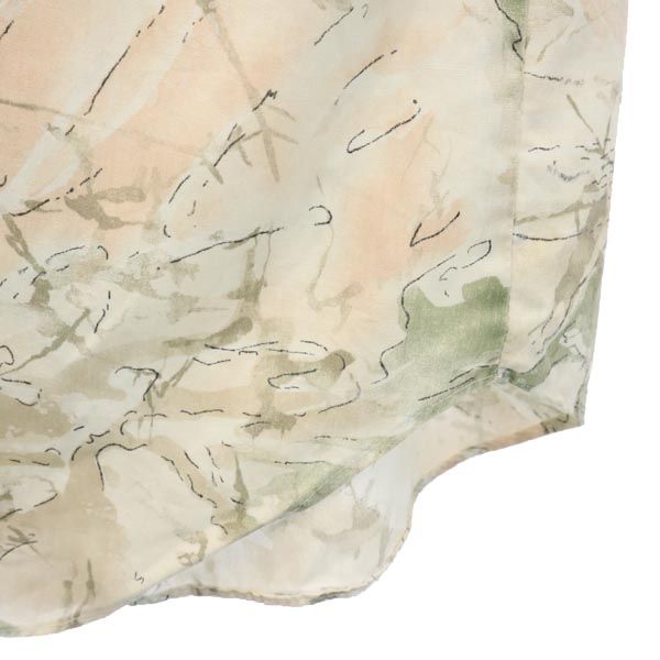 Touche 総柄 5分袖 シャツ ベージュ系 レディース