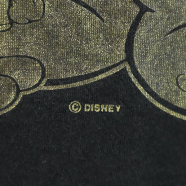 Disney ディズニー 90s オールド USA製 ミッキーマウス 半袖 Tシャツ M ブラック系 メンズ