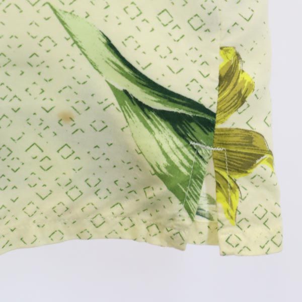 ピューリタン 90s オールド 総柄 半袖 シャツ L ベージュ系 メンズ