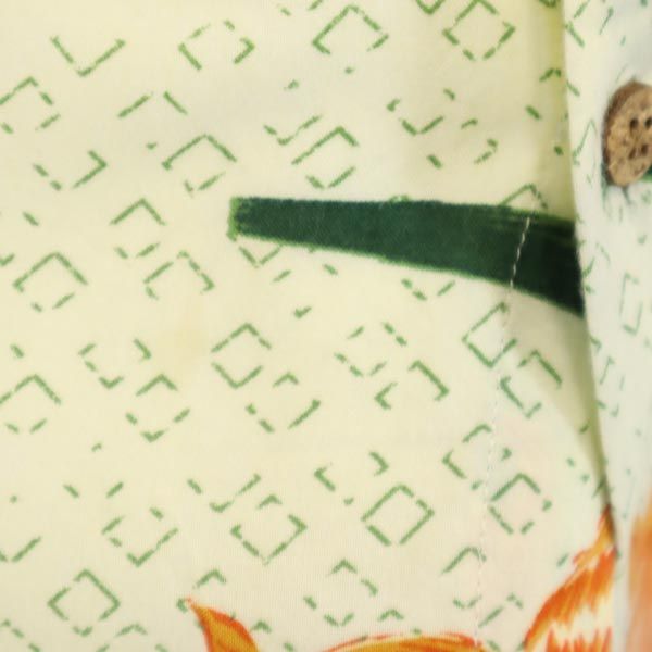 ピューリタン 90s オールド 総柄 半袖 シャツ L ベージュ系 メンズ