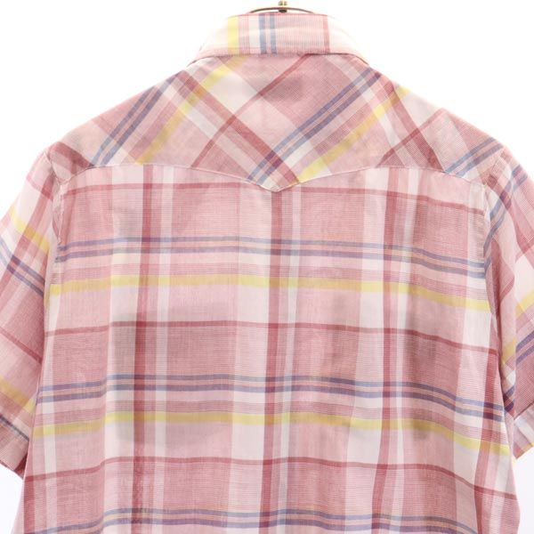 youngbloods ヤングブラッズ 70s 80s ヴィンテージ チェック柄 長袖 ウエスタンシャツ L 赤系 メンズ