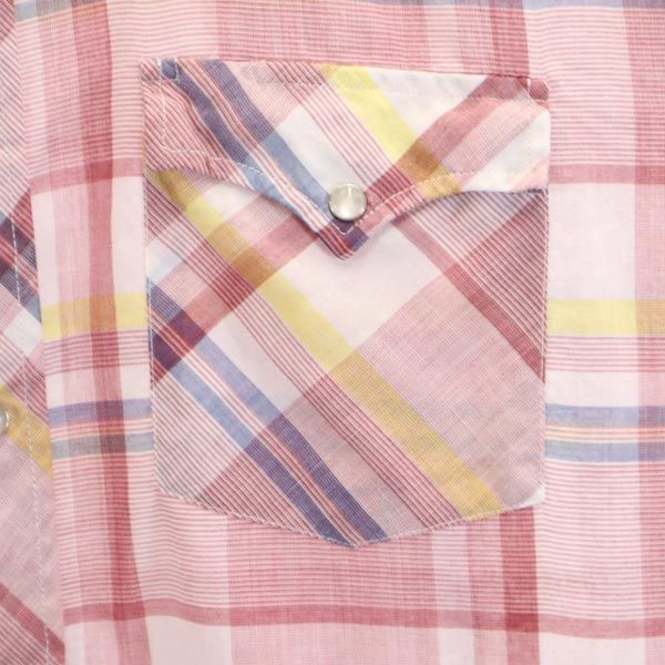 youngbloods ヤングブラッズ 70s 80s ヴィンテージ チェック柄 長袖 ウエスタンシャツ L 赤系 メンズ