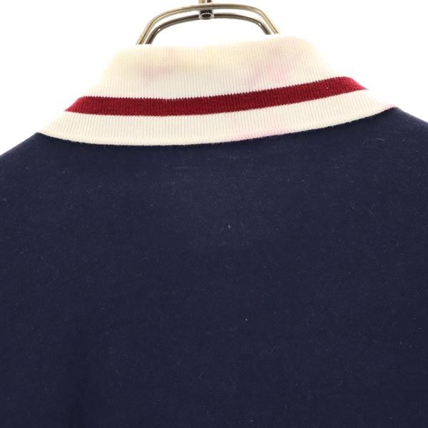 FILA フィラ 半袖 ポロシャツ S ボルドー×ネイビー メンズ