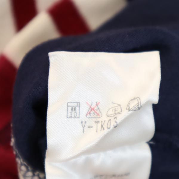 FILA フィラ 半袖 ポロシャツ S ボルドー×ネイビー メンズ