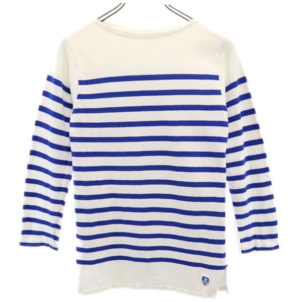 ORCIVAL オーシバル フランス製 ボーダー 長袖 Tシャツ ホワイト系 バスクシャツ ロンT レディース