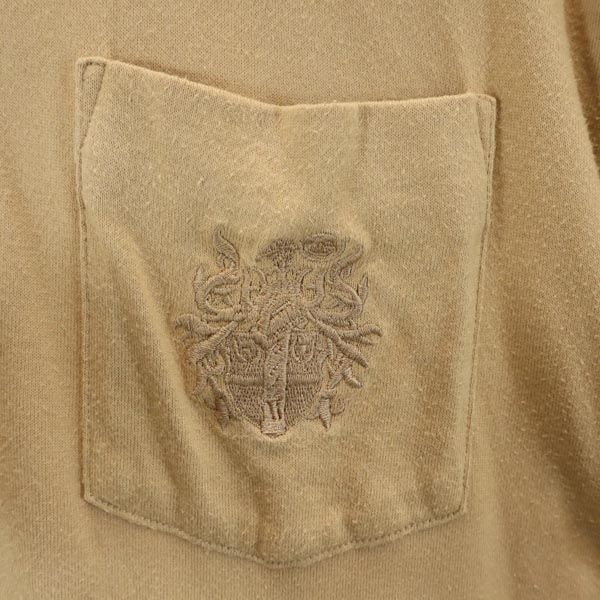 ダックス 日本製 ゴルフ 長袖 ポロシャツ M ベージュ DAKS メンズ