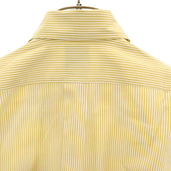 ARROW アロー ストライプ 長袖 シャツ イエロー レディース