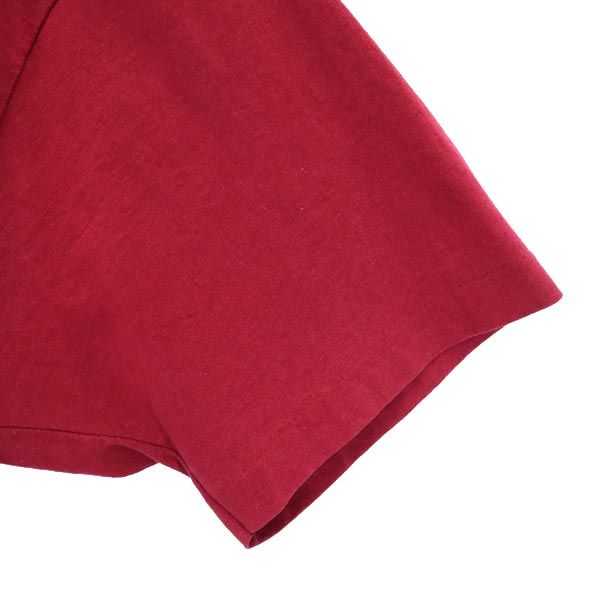 FRUIT OF THE LOOM フルーツオブザルーム 90s オールド USA製 両面ロゴプリント 半袖 Tシャツ XL えんじ メンズ