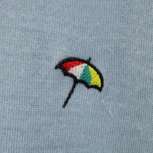 Arnold Palmer アーノルドパーマー ウールブレンド 長袖 Vネック ニット カーディガン M ブルー系 HERO メンズ