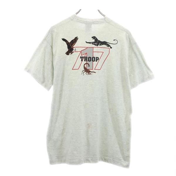 FRUIT OF THE LOOM フルーツオブザルーム 90s USA製 オールド 半袖 Tシャツ L グレー系 メンズ