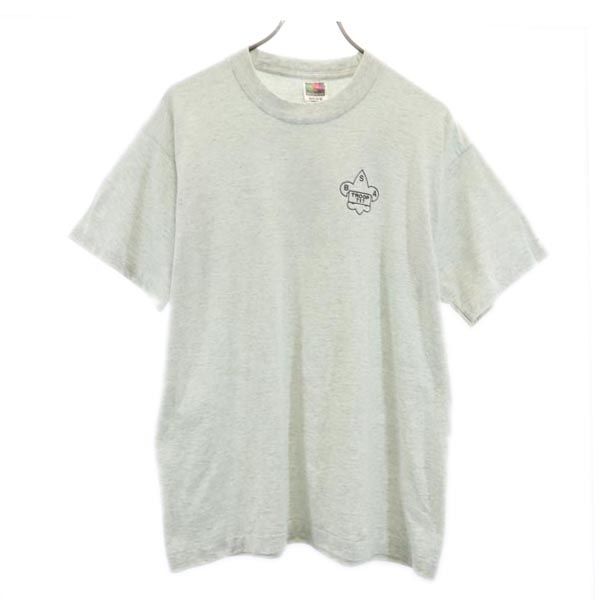 FRUIT OF THE LOOM フルーツオブザルーム 90s USA製 オールド 半袖 Tシャツ L グレー系 メンズ