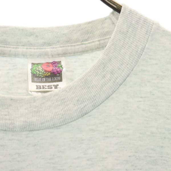FRUIT OF THE LOOM フルーツオブザルーム 90s USA製 オールド 半袖 Tシャツ L グレー系 メンズ