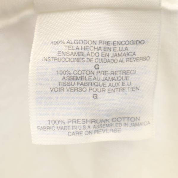 ヘインズ 90s オールド USA製 バックプリント 半袖 Tシャツ L ホワイト系 Hanes メンズ