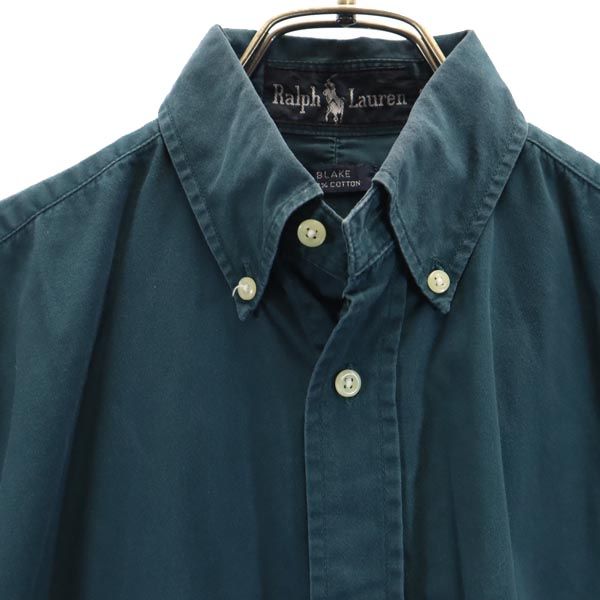 RALPH LAUREN ラルフローレン 半袖 ボタンダウンシャツ S グリーン系 メンズ
