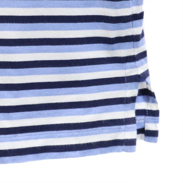 ポロバイラルフローレン ボーダー柄 半袖 ポロシャツ S ブルー系 Polo by Ralph Lauren メンズ