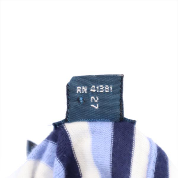 ポロバイラルフローレン ボーダー柄 半袖 ポロシャツ S ブルー系 Polo by Ralph Lauren メンズ