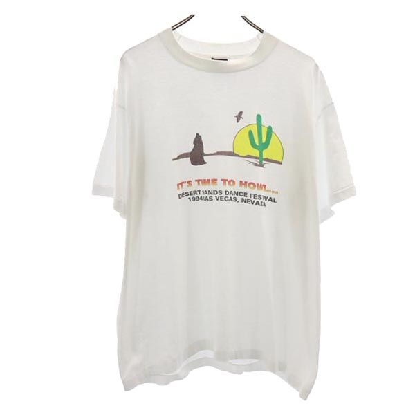 FRUIT OF THE LOOM フルーツオブザルーム 90s オールド USA製 半袖 Tシャツ XL ホワイト系 メンズ