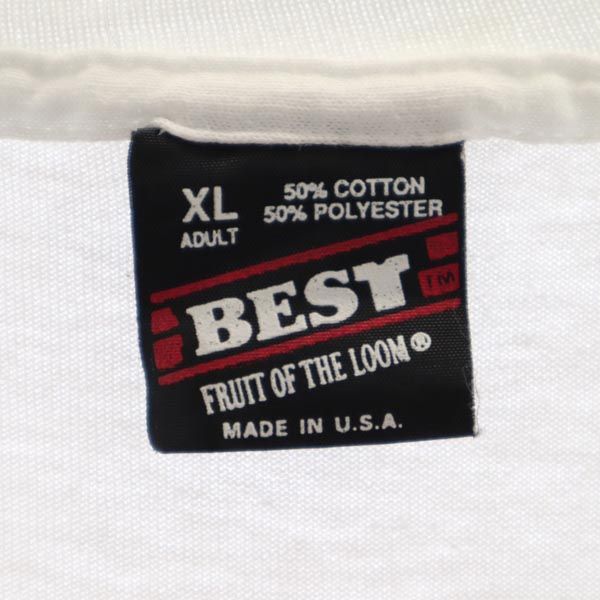 FRUIT OF THE LOOM フルーツオブザルーム 90s オールド USA製 半袖 Tシャツ XL ホワイト系 メンズ