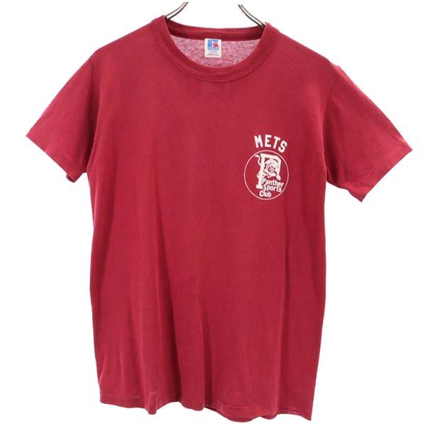 RUSSELL ATHLETIC ラッセルアスレチック 90s オールド USA製 半袖 Tシャツ S レッド系 メンズ