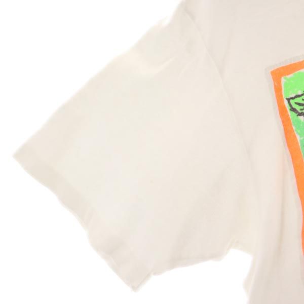 Hanes ヘインズ 80s 90s オールド USA製 半袖 Tシャツ M ホワイト系 メンズ