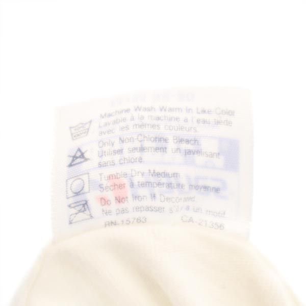 Hanes ヘインズ 80s 90s オールド USA製 半袖 Tシャツ M ホワイト系 メンズ