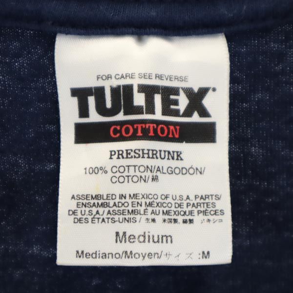 タルテックス バックプリント 半袖 Tシャツ M ネイビー TULTEX メンズ