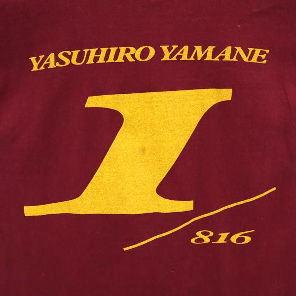 FRUIT OF THE LOOM フルーツオブザルーム バックプリント 半袖 Tシャツ M ボルドー系 YASUHIRO YAMANE 山根康広 メンズ