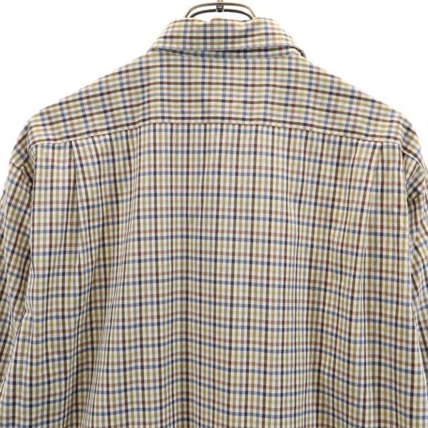 Burberrys バーバリーズ 90s オールド チェック柄 長袖 シャツ LA ブラウン系 メンズ