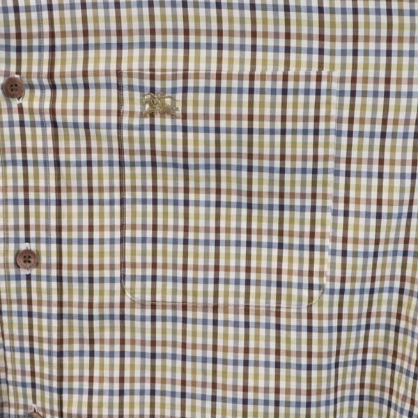 Burberrys バーバリーズ 90s オールド チェック柄 長袖 シャツ LA ブラウン系 メンズ