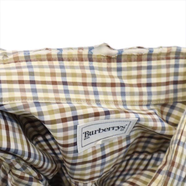 Burberrys バーバリーズ 90s オールド チェック柄 長袖 シャツ LA ブラウン系 メンズ