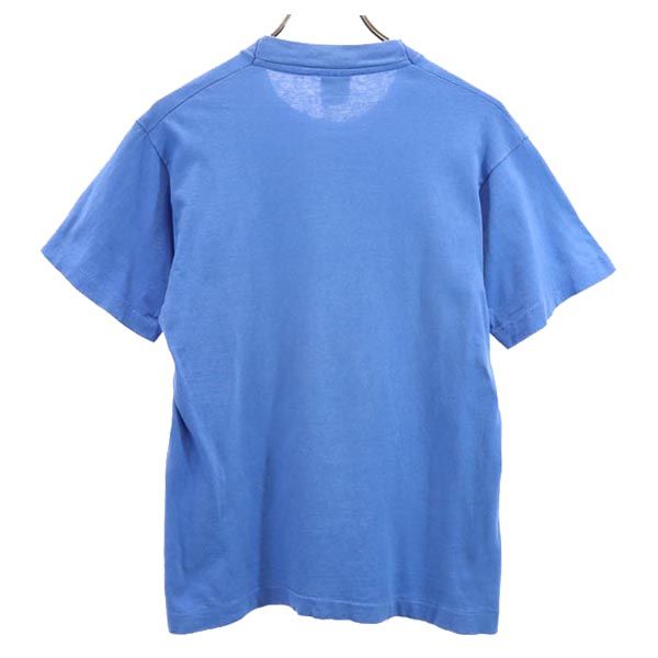 FRUIT OF THE LOOM フルーツオブザルーム 90s オールド USA製 プリント 半袖 Tシャツ S ブルー BYU メンズ