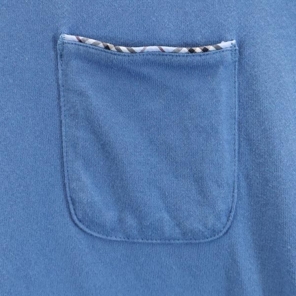 BURBERRY BLUE LABEL バーバリーブルーレーベル 半袖 Tシャツ M ブルー系 ポケT レディース