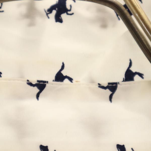 A BATHING APE アベイシングエイプ 日本製 総柄 長袖 シャツ M ホワイト系 メンズ