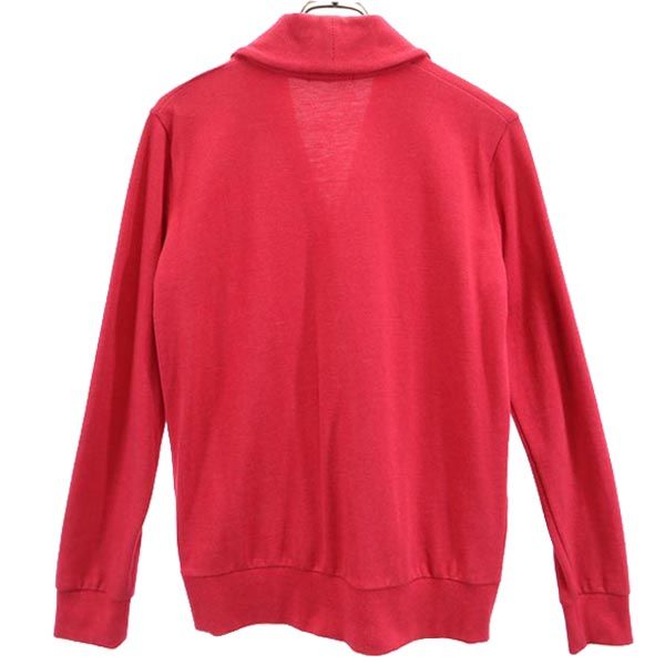 フレッドペリー 日本製 ショールカラー ジャケット S レッド FRED PERRY 鹿の子 メンズ