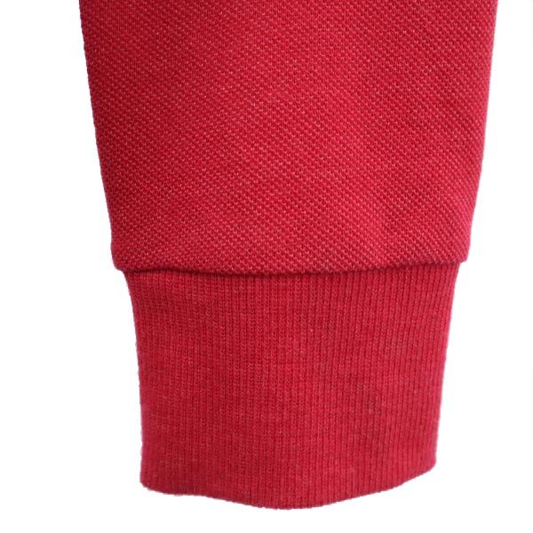 フレッドペリー 日本製 ショールカラー ジャケット S レッド FRED PERRY 鹿の子 メンズ