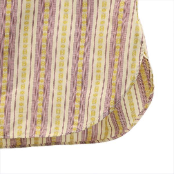 Rupert Rhodes 80s ヴィンテージ ストライプ柄 長袖 シャツ イエローベージュ系 メンズ