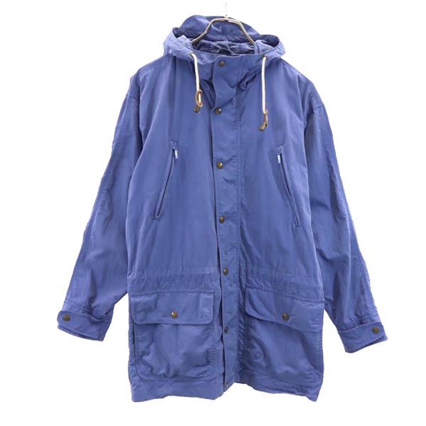 エルエルビーン 80s ヴィンテージ アウトドア ジャケット S ブルー系 L.L.Bean フード メンズ