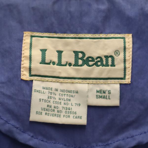 エルエルビーン 80s ヴィンテージ アウトドア ジャケット S ブルー系 L.L.Bean フード メンズ