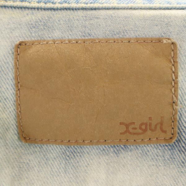 X-girl エックスガール ブリーチ加工 デニムジャケット 2 ジージャン レディース