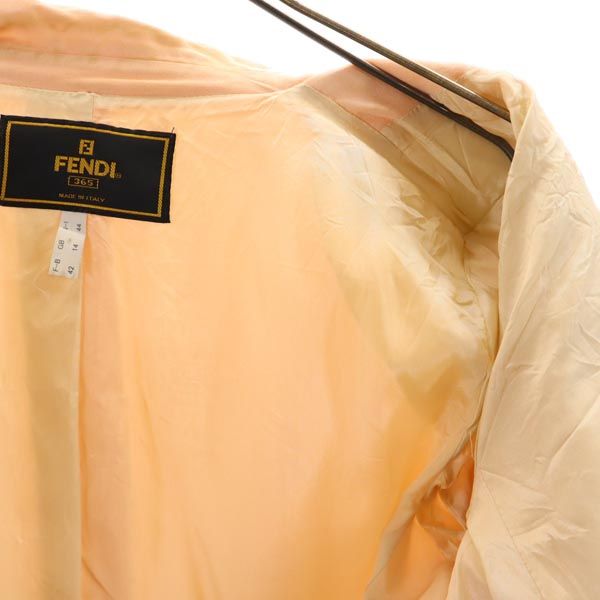FENDI フェンディ テーラードジャケット 44 サーモンピンク レディース