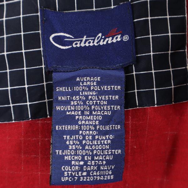 Catalina カタリナ 90s オールド フルジップ ジャケット L ネイビー×ホワイト メンズ