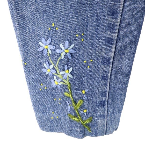 FRENCH DRESSING フレンチドレッシング 花柄刺繍 デニムジャケット ジージャン レディース