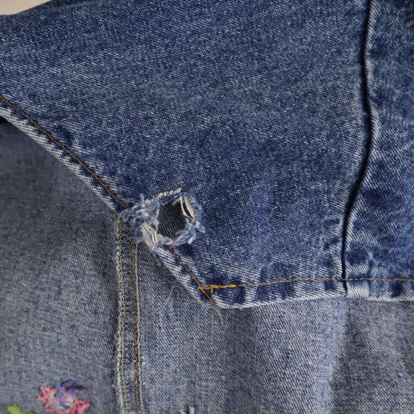 FRENCH DRESSING フレンチドレッシング 花柄刺繍 デニムジャケット ジージャン レディース