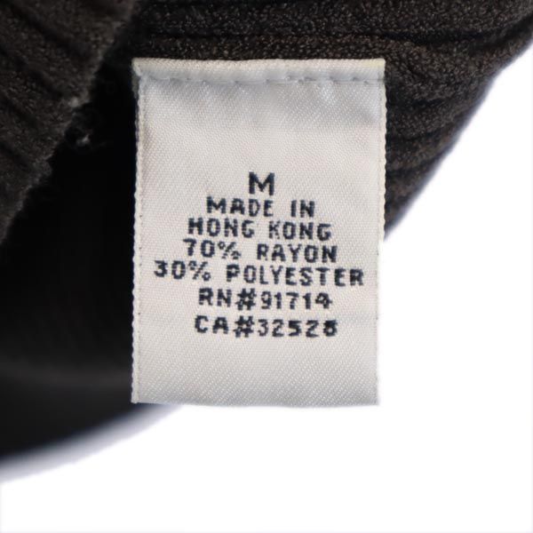 ARMANI EXCHANGE アルマーニエクスチェンジ ノースリーブ リブニット タンクトップ M チャコールブラウン系 レディース