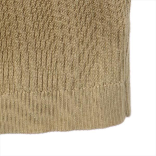 LANVIN en Bleu ランバンオンブルー 日本製 長袖 ニットジャケット 38 ベージュ ショート丈 レディース