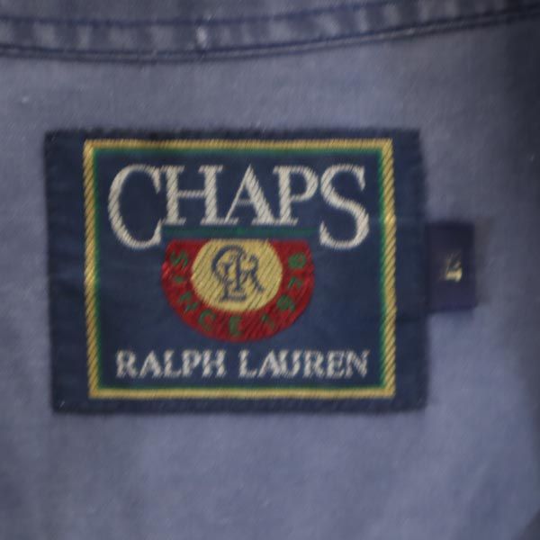 CHAPS チャップス 長袖 シャツ M ブルー系 メンズ