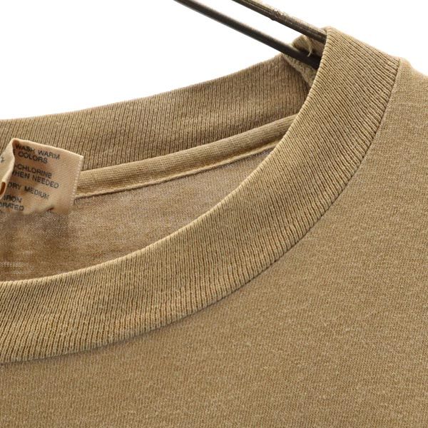 SANSEGAL 90s オールド USA製 ネイティブプリント 半袖 Tシャツ XL ブラウン系 SANSEGAL メンズ